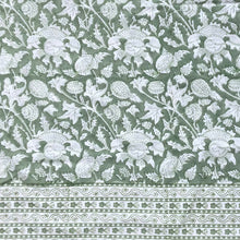 Load image into Gallery viewer, Tablecloth Block Print - Cardo Sage Green 165x270 cm