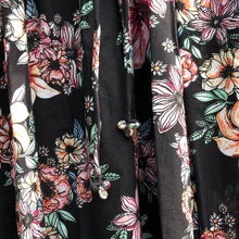 Load image into Gallery viewer, Kaftan Dress Floradora Tropic Black
