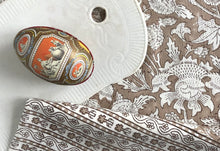 Load image into Gallery viewer, Tablecloth Block Print - Cardo Nougat Beige 145x220 cm
