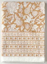 Load image into Gallery viewer, Tablecloth Block Print - Cardo Honey Yellow 165x270 cm