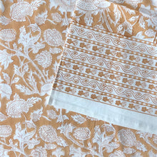 Load image into Gallery viewer, Tablecloth Block Print - Cardo Honey Yellow 165x270 cm