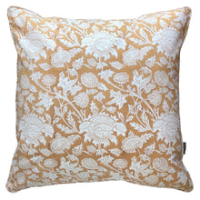 Load image into Gallery viewer, Cushion Cover Block Print - Cardo Honey Yellow