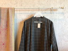 Load image into Gallery viewer, Kimono Khadi Check Brown Unisex Style