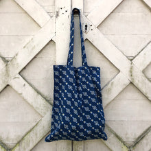 Load image into Gallery viewer, Shopping &amp; Laundry Bag from Left-Over Blue Mala