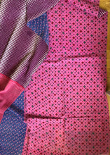 Load image into Gallery viewer, Vintage Kantha Throw – Pink Blue Patch Mix 150x200 cm