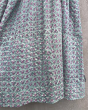 Load image into Gallery viewer, Dress Kaftan Block-Print Teal Green Lilac