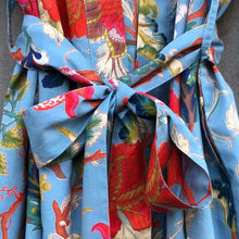 Load image into Gallery viewer, Kimono Floradora Indian Flower Light Blue