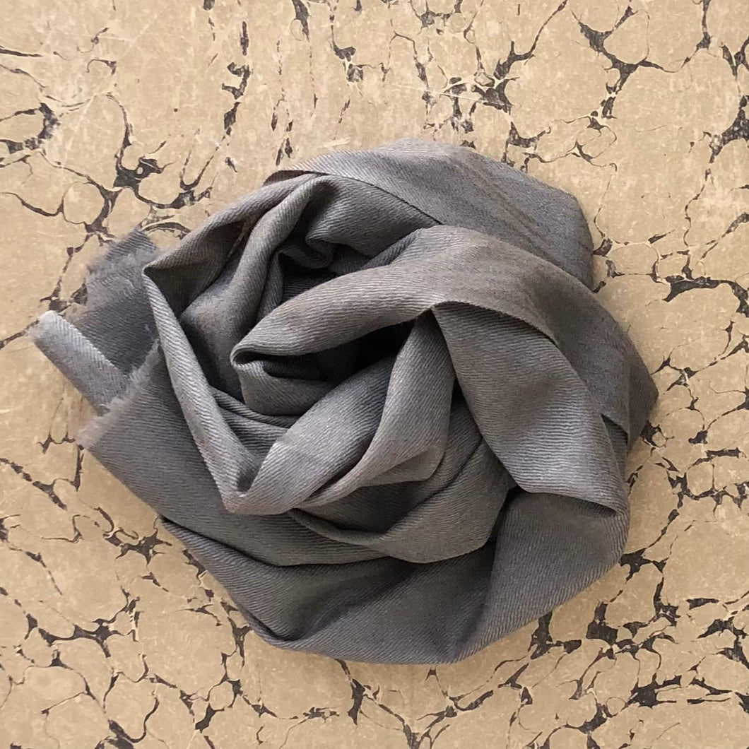 Muffler Scarf Colori Linen Grey Cashmere Wool 40x180 cm - 1 pc only