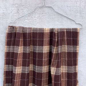 Scarf Cinnamon Check Wool - 1 pc only