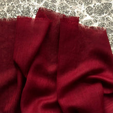 Load image into Gallery viewer, red wool scarf on marble paper background