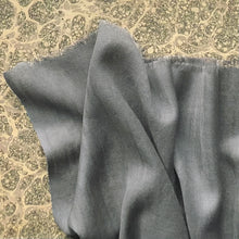 Load image into Gallery viewer, dove grey wool scarf on marble paper