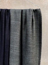Load image into Gallery viewer, Scarf Two Tone Silky Cashmere Wool Grey Black