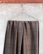 Load image into Gallery viewer, Scarf Two Tone Silky Cashmere Wool Nougat Brown Black