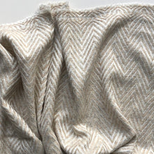 Load image into Gallery viewer, Scarf Chevron Cashmere Wool Ecru/Off White