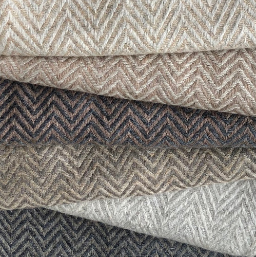 Scarf Chevron Cashmere Wool Ecru/Off White