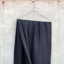 Load image into Gallery viewer, Scarf Two Tone Light Silky Cashmere Wool Dark Midnight Blue Black