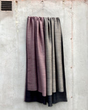 Load image into Gallery viewer, Scarf Two Tone Silky Cashmere Wool Heather Pink Black