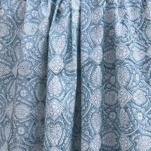 Load image into Gallery viewer, Scarf Medallion Blue Organic Cotton