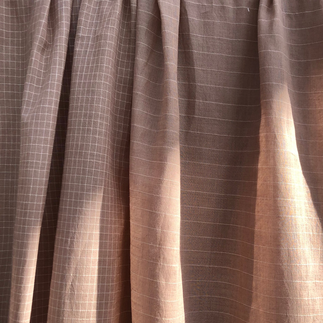 Shawl Shaker Check & Stripe Sand Beige - 1 pc only