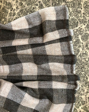 Load image into Gallery viewer, Scarf Check Brown Grey Camel Beige Wool