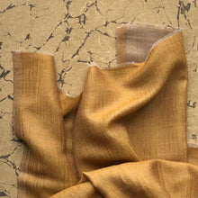 Load image into Gallery viewer, Scarf Two Tone Silky Wool Honey Yellow/Beige