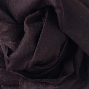 Close-up-of-chestnut-brown-pure-wool-scarf