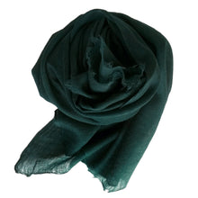 Load image into Gallery viewer, Scarf Sheer Wool Pine Green - 1 pc only