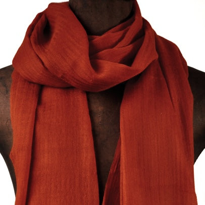 Scarf Sheer Wool Rust Orange – NEWS in stock mid October