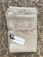 Load image into Gallery viewer, Natural melange soft wool shawl with hang tag {a HILL} on marble paper blackground