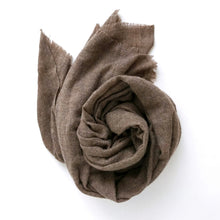 Load image into Gallery viewer, Shawl XL Soft Wool Nougat Brown