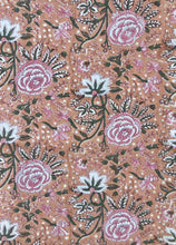 Load image into Gallery viewer, Tablecloth Block Print - Apricot Rose 215x270 cm