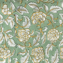 Load image into Gallery viewer, Tablecloth Block Print - Hawa Golden Green 170x270 cm