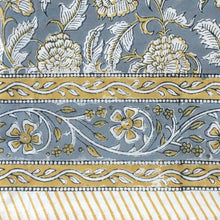 Load image into Gallery viewer, Tablecloth Block Print - Hawa Golden Grey 145x220 cm