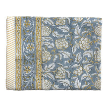 Load image into Gallery viewer, Tablecloth Block Print - Hawa Golden Grey 145x220 cm