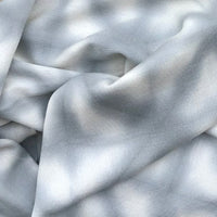 Light grey tie dye batic scarf in cashmere wool