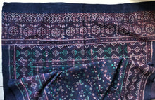 Load image into Gallery viewer, Vintage Kantha Throw – Dark Blue Indigo Block Print 120x210 cm