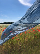 Load image into Gallery viewer, Scarf Washed Linen China Blue