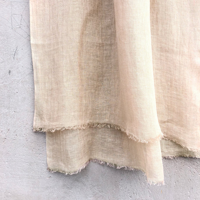 Scarf Washed Linen Light Sand Beige