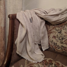 Load image into Gallery viewer, Scarf Soft Herringbone Wool Beige