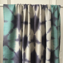 Load image into Gallery viewer, Scarf Aurora Tie-Dye Lavender Turquoise Wool