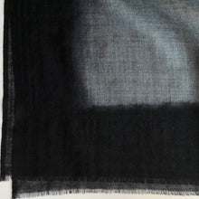 Load image into Gallery viewer, Scarf Dip Dye Border Grey/Black