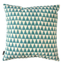 Load image into Gallery viewer, Cushion Cover Triangle Aqua Organic Cotton