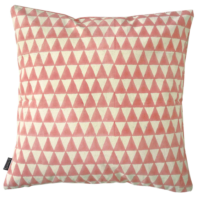 Cushion Cover Triangle Rose Organic Cotton