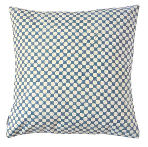 Cushion Cover Dots Blue Organic Cotton