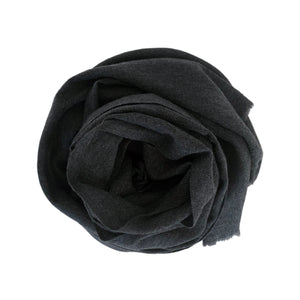 Shawl XL Soft Wool Dark Grey