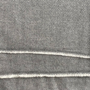 Scarf Soft Herringbone Wool Grey