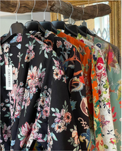 Load image into Gallery viewer, Kimono Floradora Tropic Black