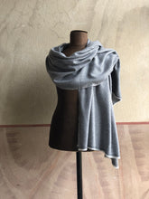 Load image into Gallery viewer, Scarf Soft Herringbone Wool Grey
