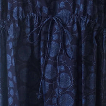 Load image into Gallery viewer, Kaftan Dress Floradora Dahlia Midnight Blue