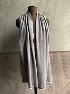 Scarf Soft Herringbone Wool Nougat